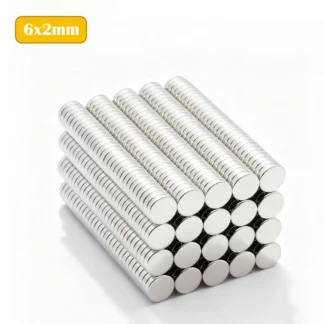 Neodymium magneter 6x2mm N35 – 10  sterke minimagneter for elektronikk og hobby