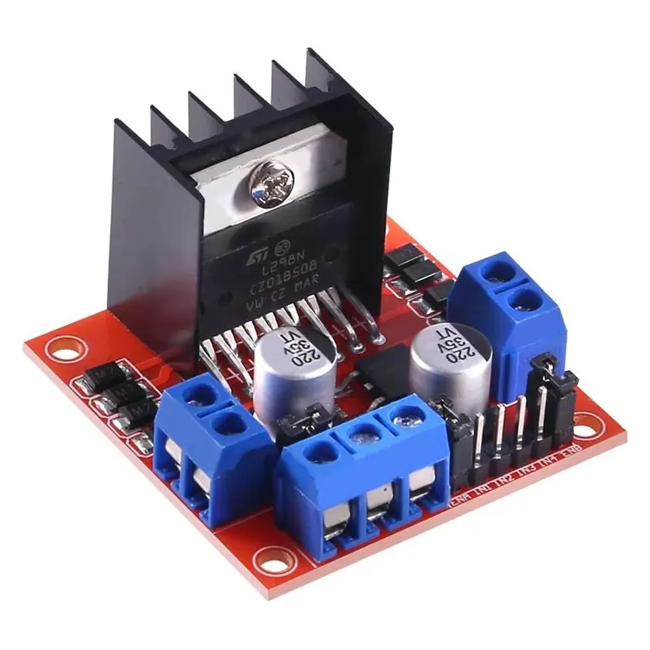 L298N Dobbel H-bro Motordriver – for DC-motorer og steppermotorer