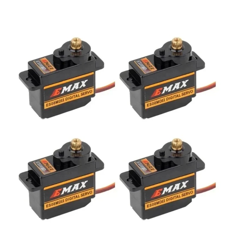 EMAX ES08MDII Digital Servo med Metallgir – 4-pakning