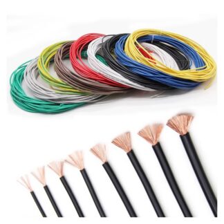 Fleksibel PVC-kobberkabel 14-22 AWG – Flerfarget elektronikkledning