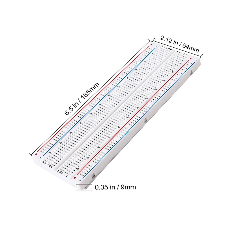 MB-102 Breadboard 830 punkter – loddefritt koblingsbrett for Arduino