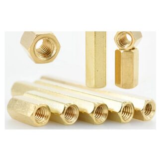 Messing PCB-distanser (standoffs) M2–M6 – innvendig gjenget
